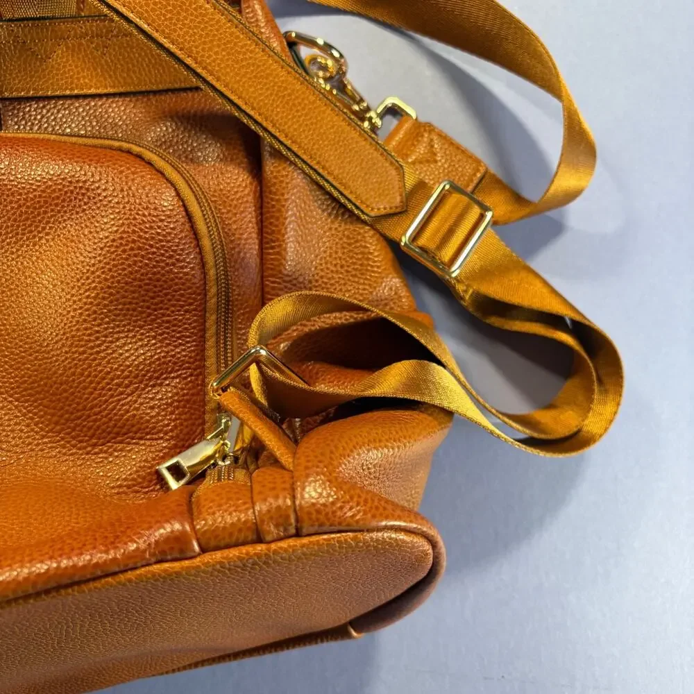 Kattee Womens Anti-Theft, Pickpocket Backpack Purse Leather Brown Travel Safety